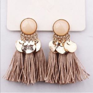 Champagne Tassel Earrings